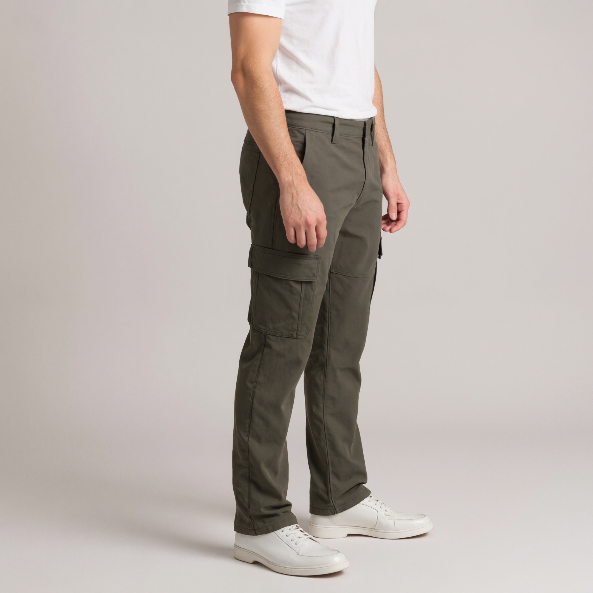 Stretch Fit Casual Cargo PantsStretch Fit Casual Cargo Pants - Image 10