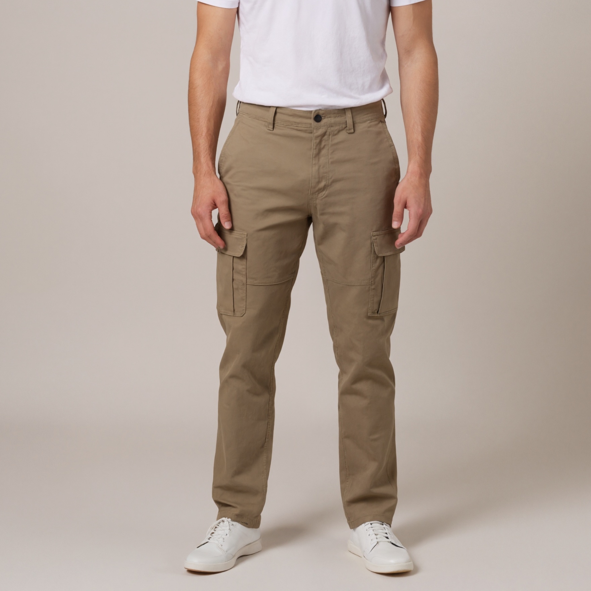 Stretch Fit Casual Cargo PantsStretch Fit Casual Cargo Pants - Image 3