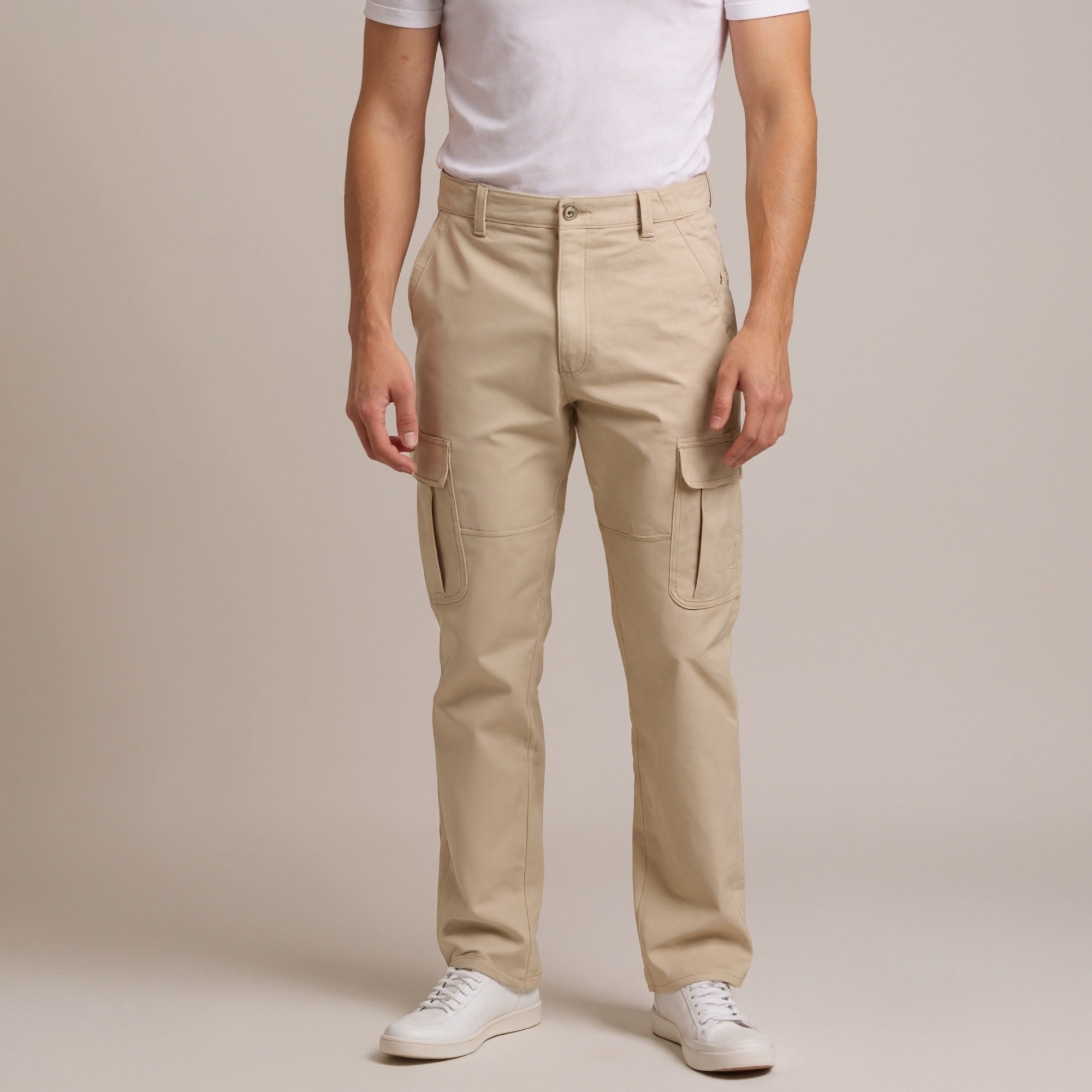 Stretch Fit Casual Cargo PantsStretch Fit Casual Cargo Pants - Image 11