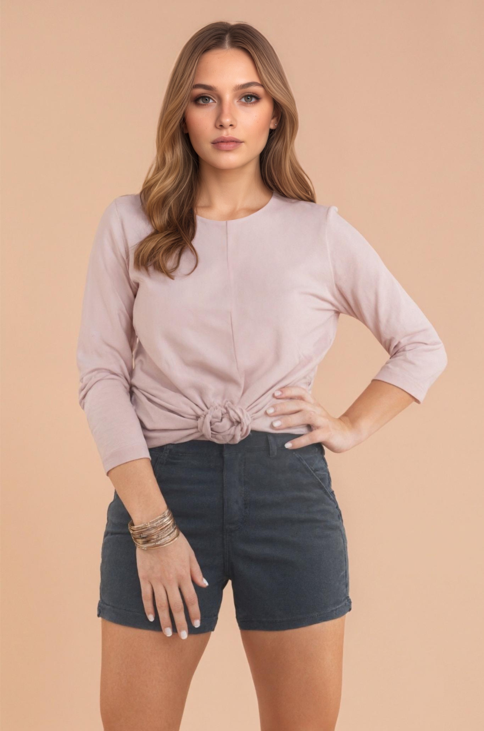 Stretch Twill Fabric Summer Shorts