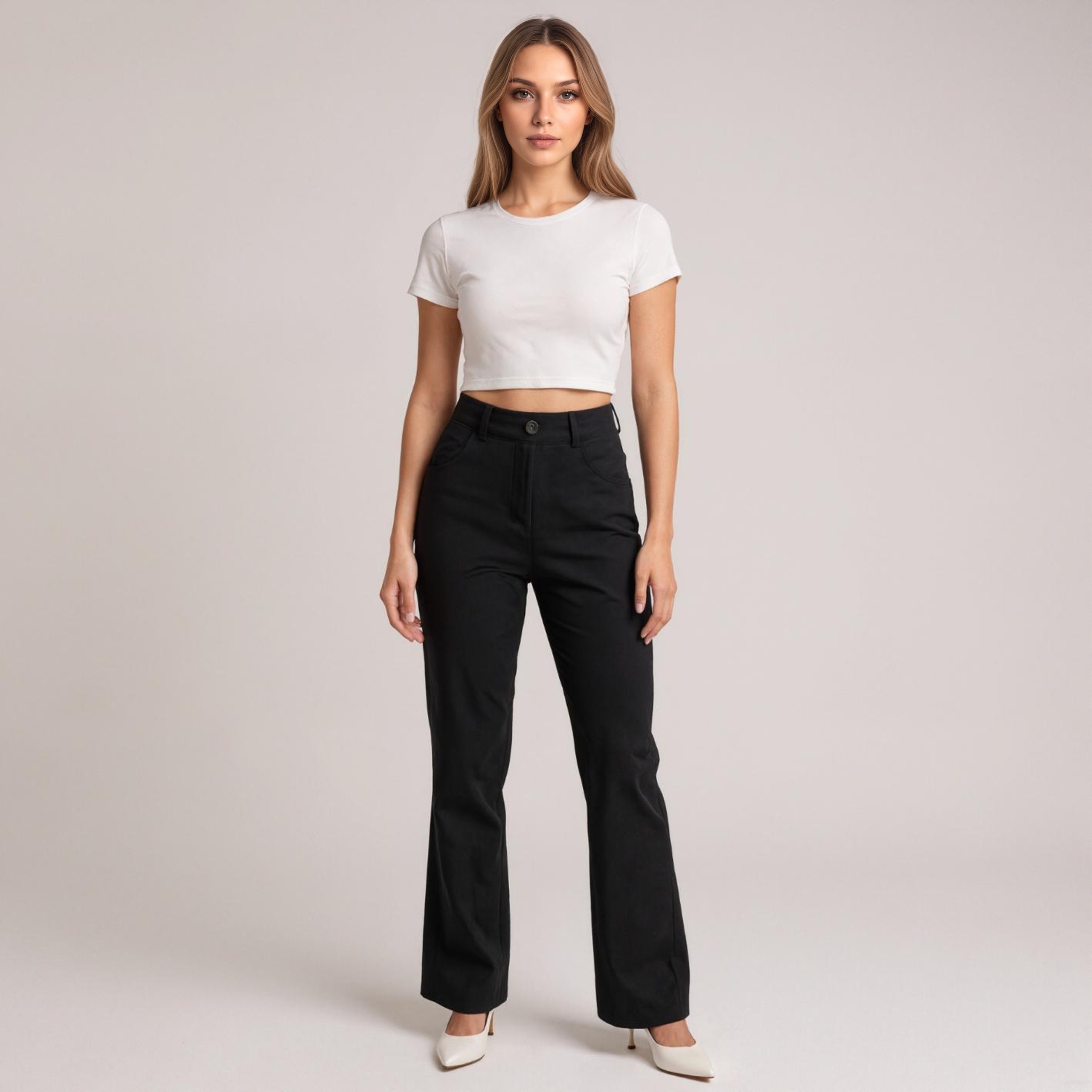 Stretch Yoga Dress Trousers For Office