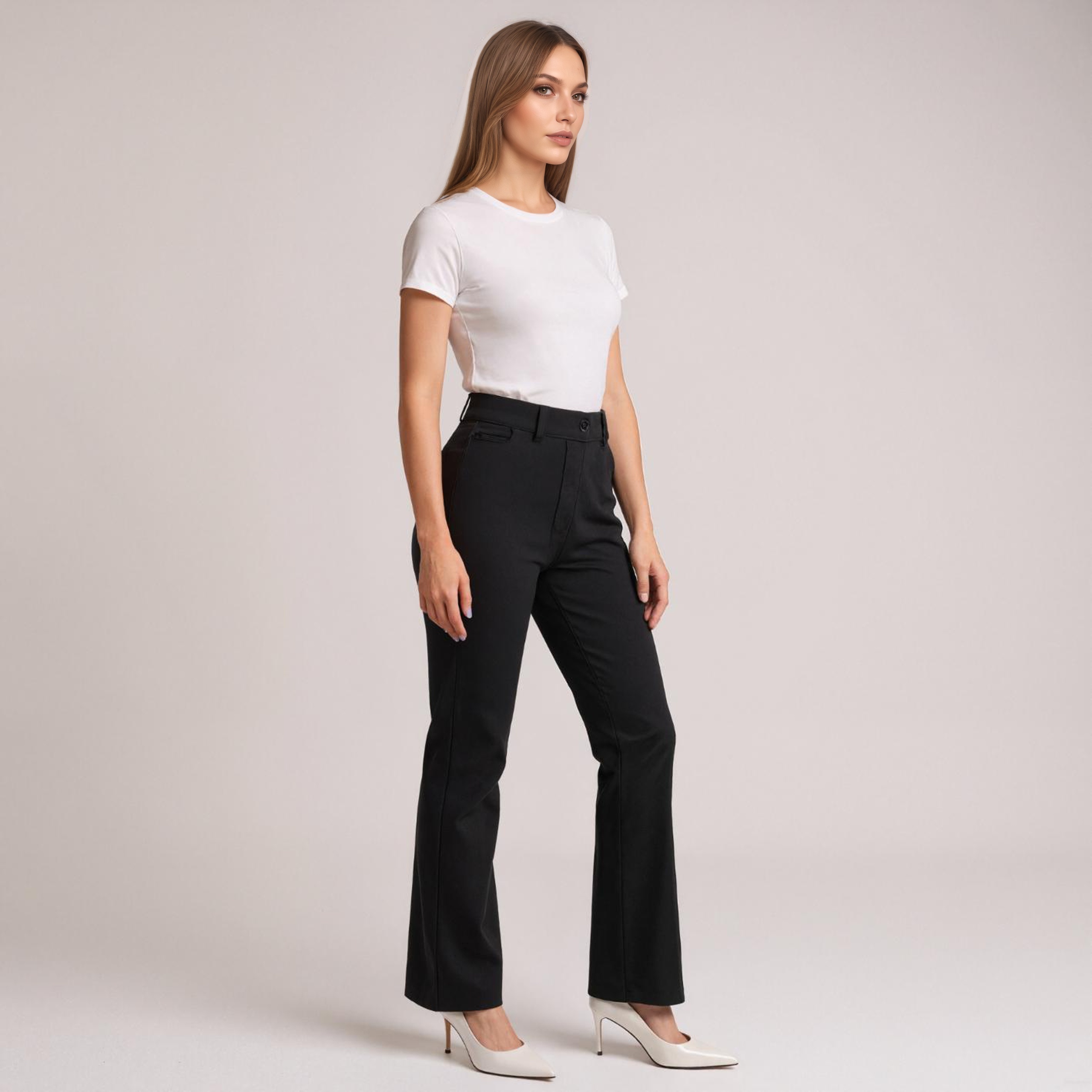 Stretch Yoga Dress Trousers For Office
