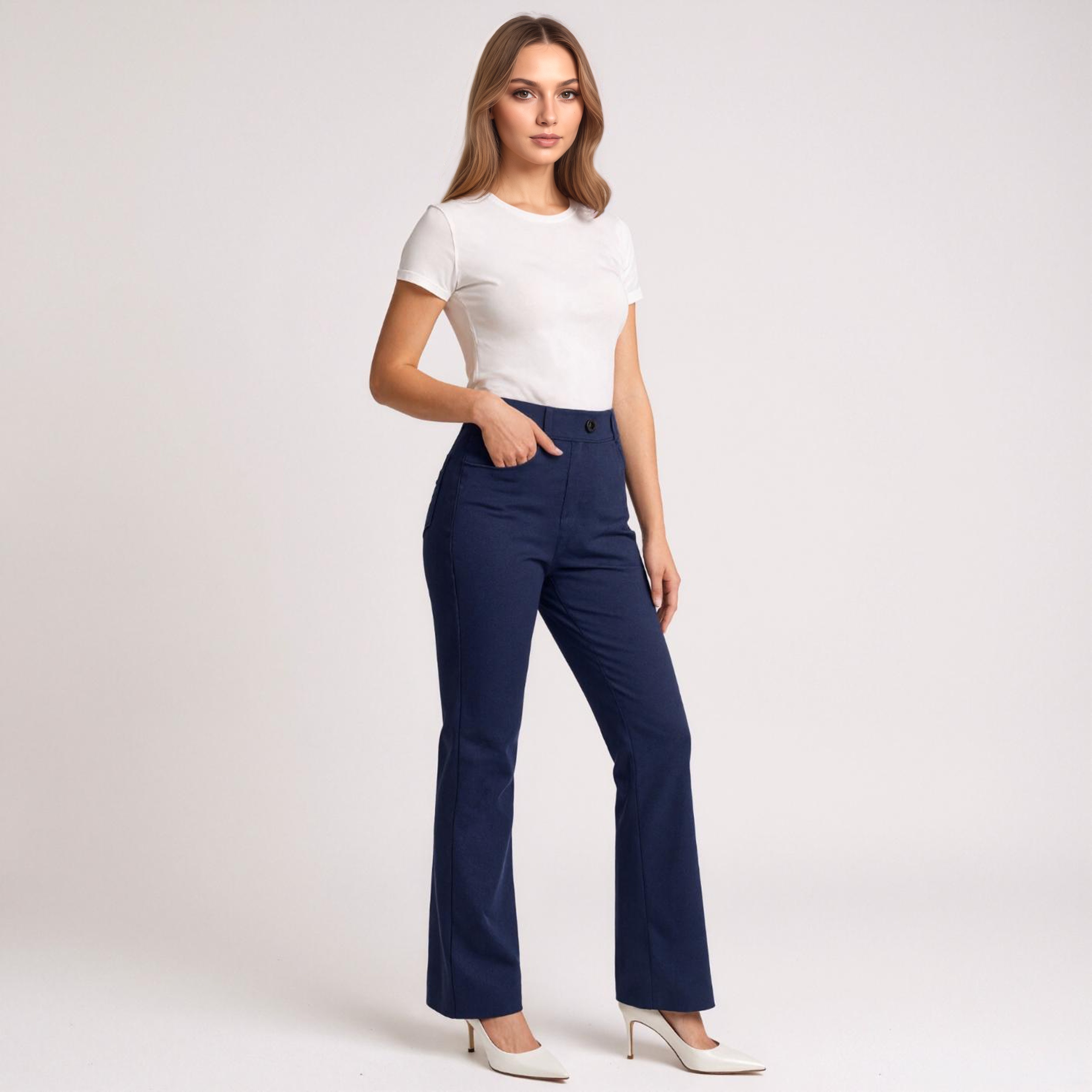 Stretch Yoga Dress Trousers For Office