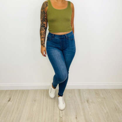 JB Tummy Control Comfy Pull On Jeans-My Comfy Pant