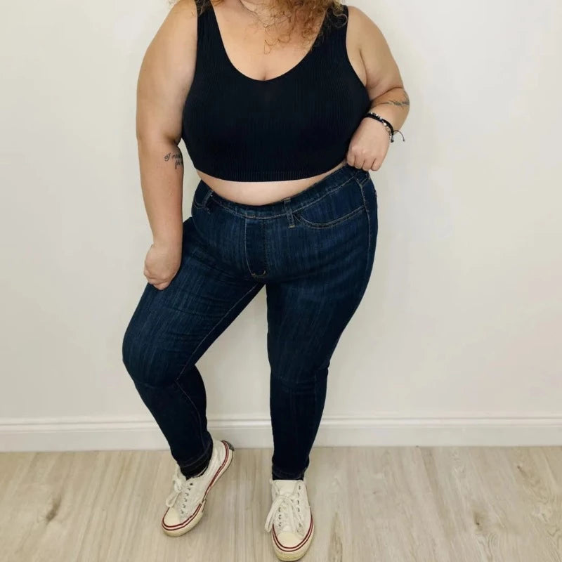 JB Tummy Control Comfy Pull On Jeans-My Comfy Pant