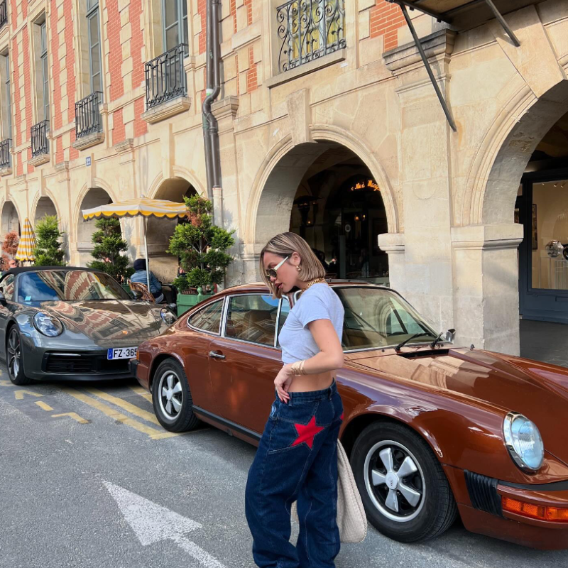 Stylish Star Jeans With A Pop Of Color-My Comfy Pant