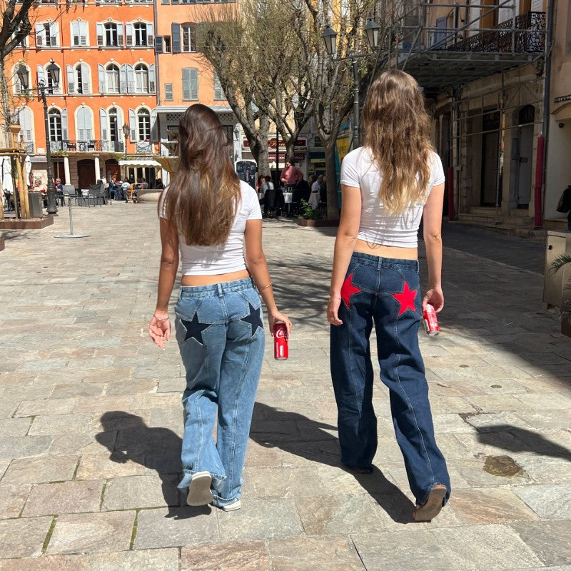 Stylish Star Jeans With A Pop Of Color-My Comfy Pant