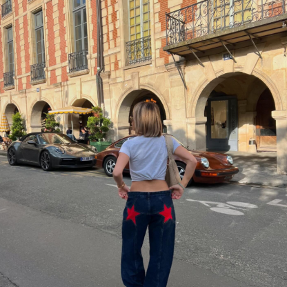 Stylish Star Jeans With A Pop Of Color-My Comfy Pant