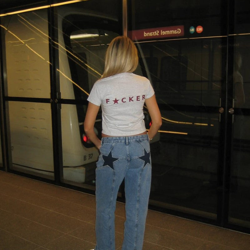 Stylish Star Jeans With A Pop Of Color-My Comfy Pant