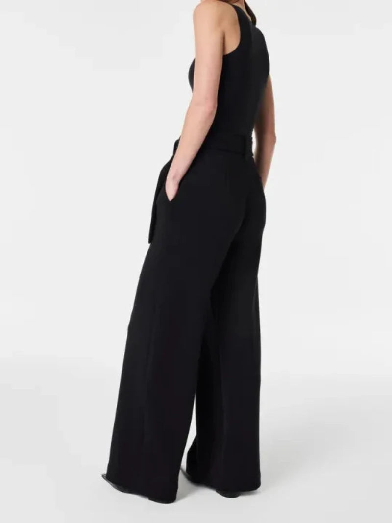 Tailored Trousers With Adjustable Belt-My Comfy Pant