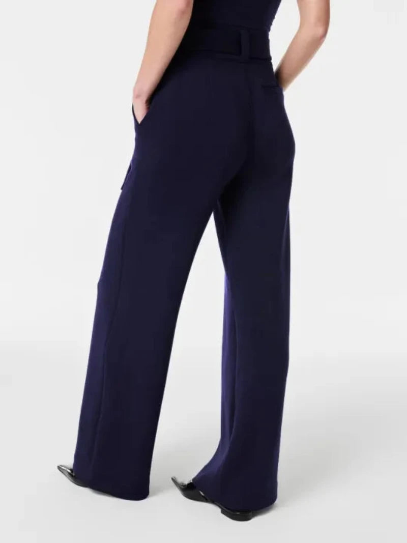 Tailored Trousers With Adjustable Belt-My Comfy Pant