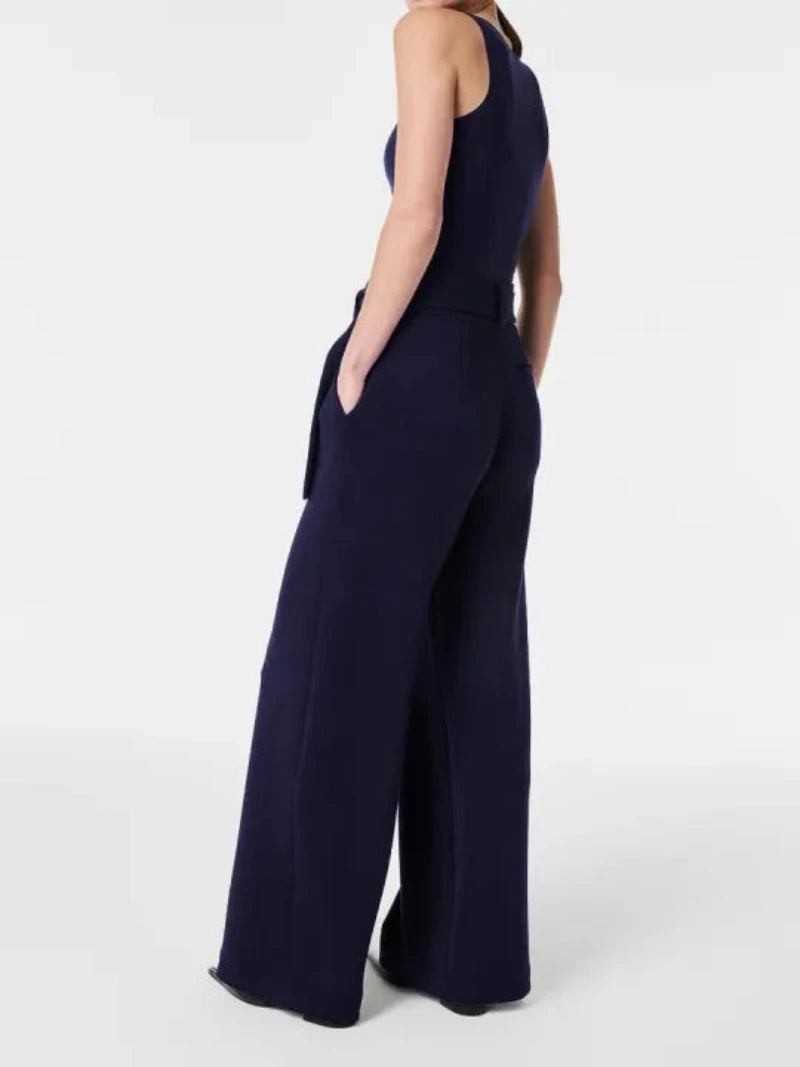 Tailored Trousers With Adjustable Belt-My Comfy Pant