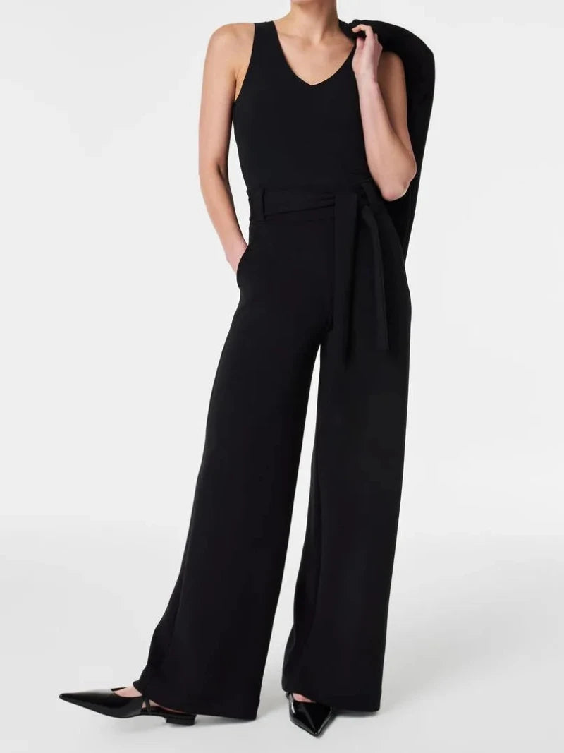 Tailored Trousers With Adjustable Belt-My Comfy Pant