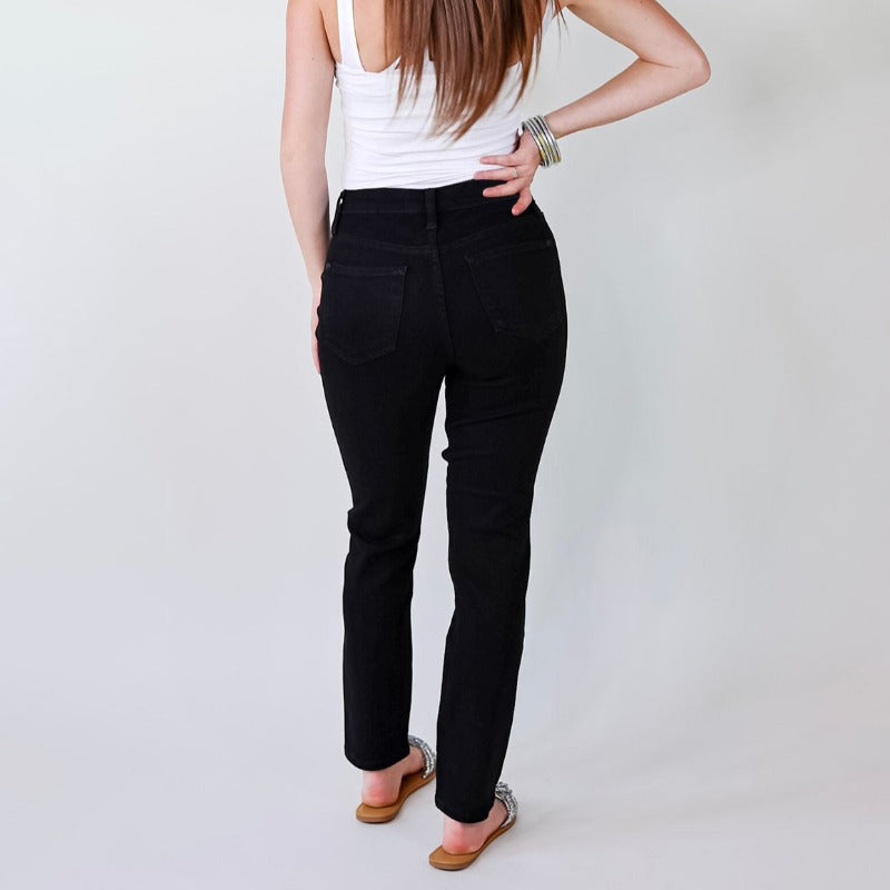 JB Tummy Control Cuffed Stretchable Jeans-My Comfy Pant