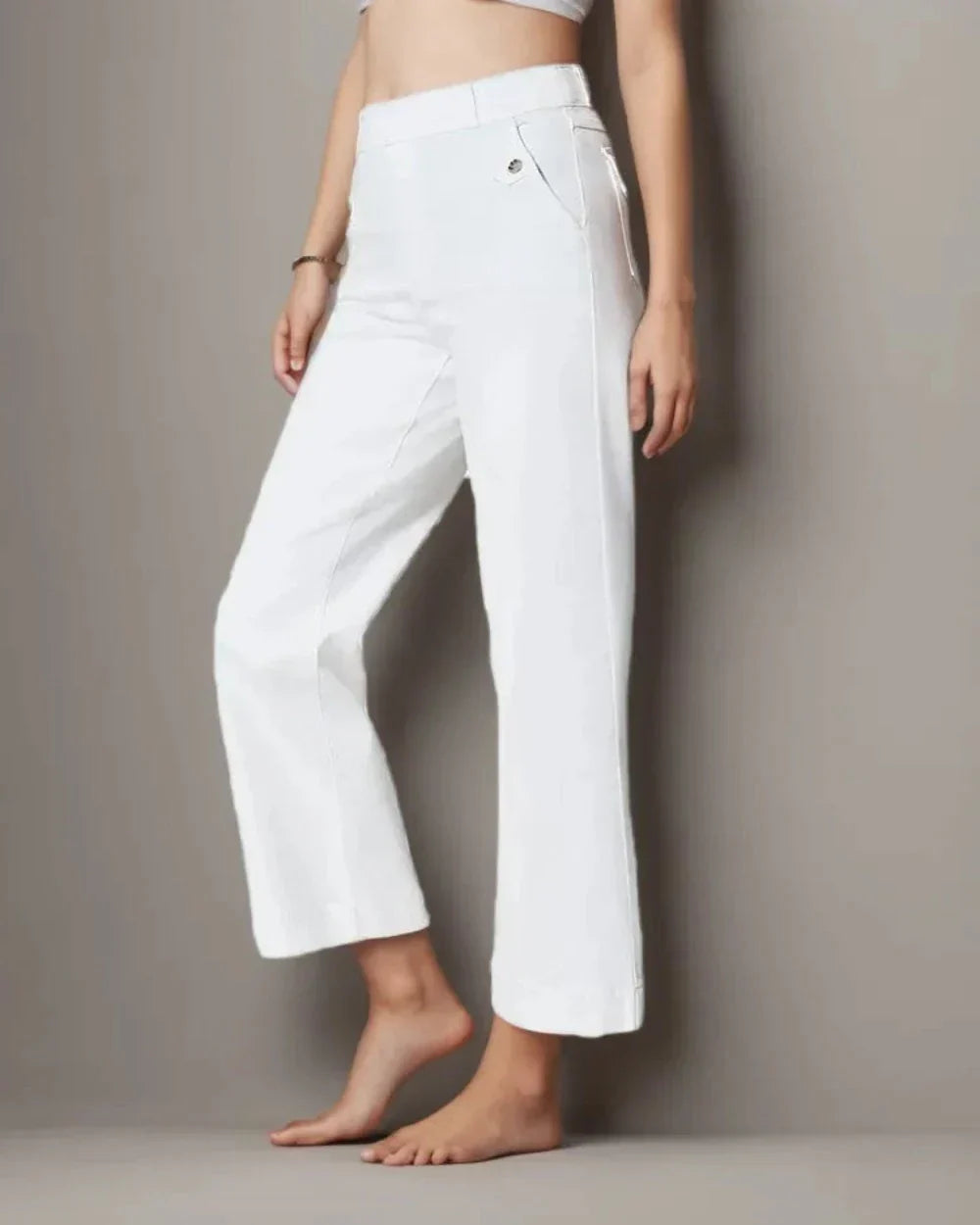 Elegant Cropped Wide Pants-My Comfy Pant
