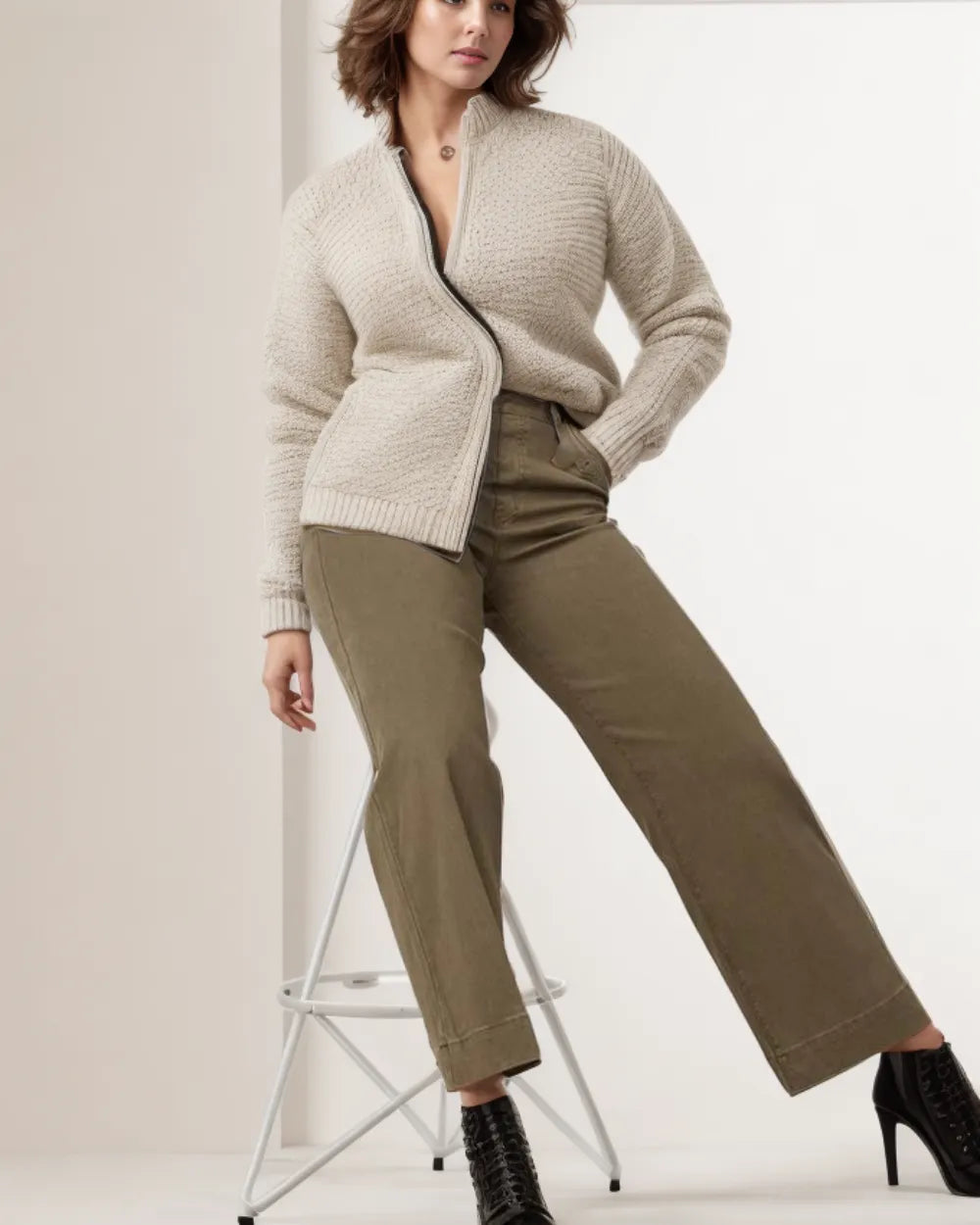 Elegant Cropped Wide Pants-My Comfy Pant