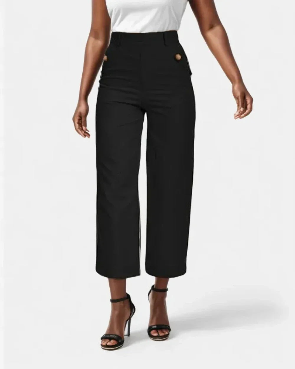 Elegant Cropped Wide Pants-My Comfy Pant