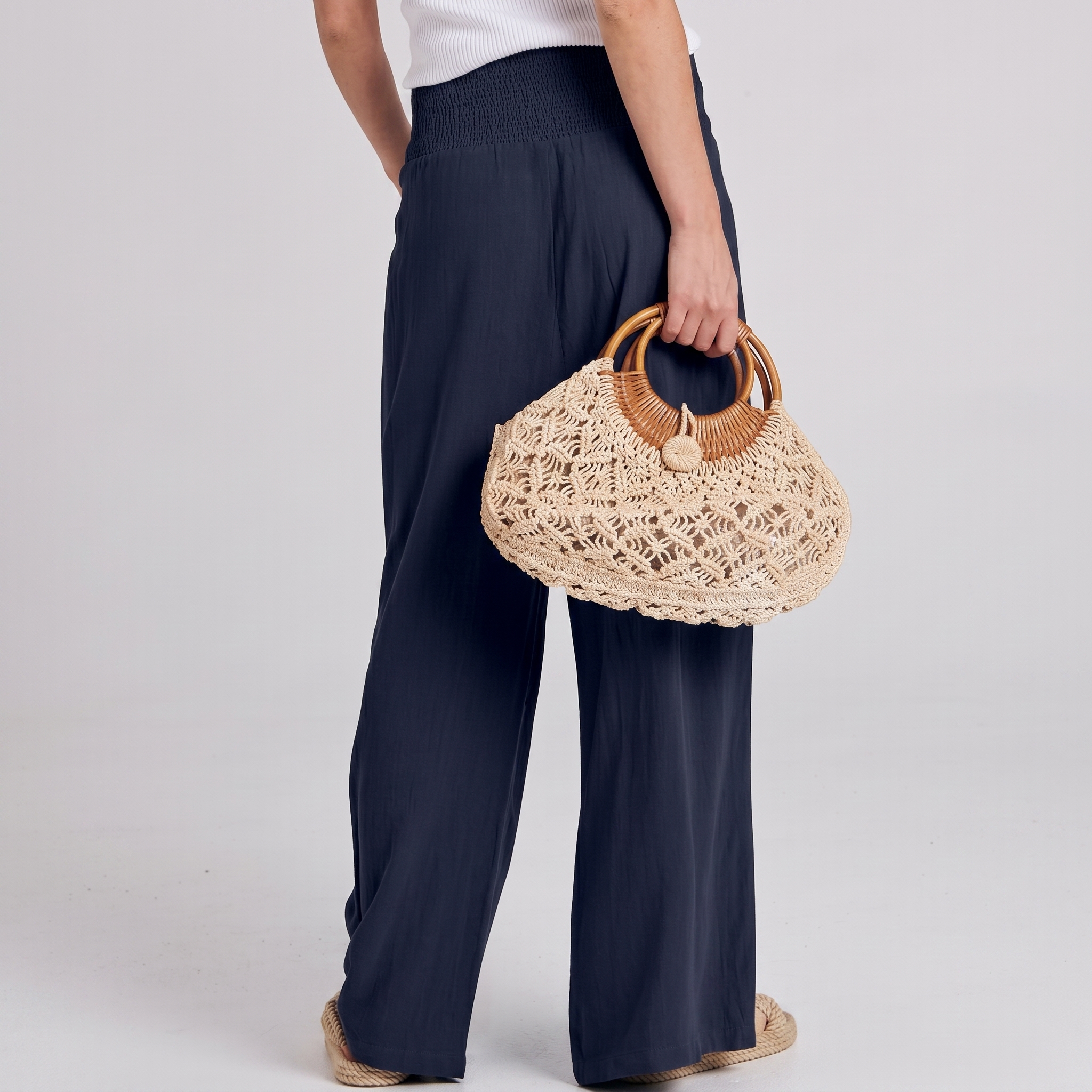 Summer And Boho Casual Wide Leg Linen Palazzo For Women