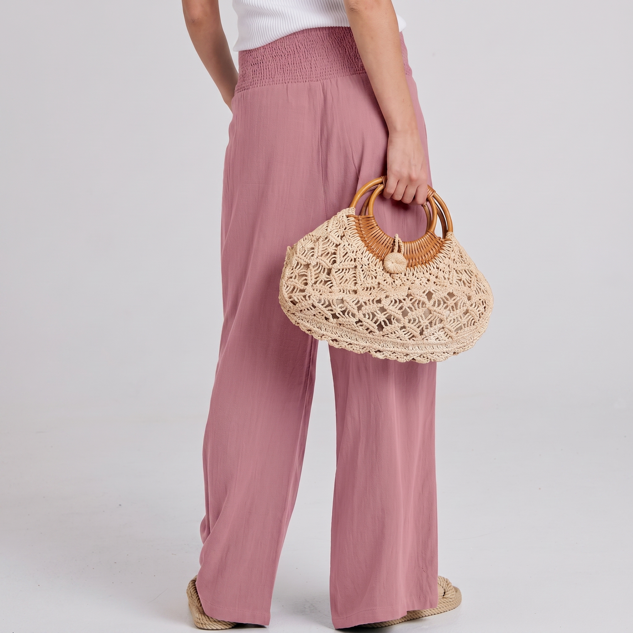 Summer And Boho Casual Wide Leg Linen Palazzo For Women