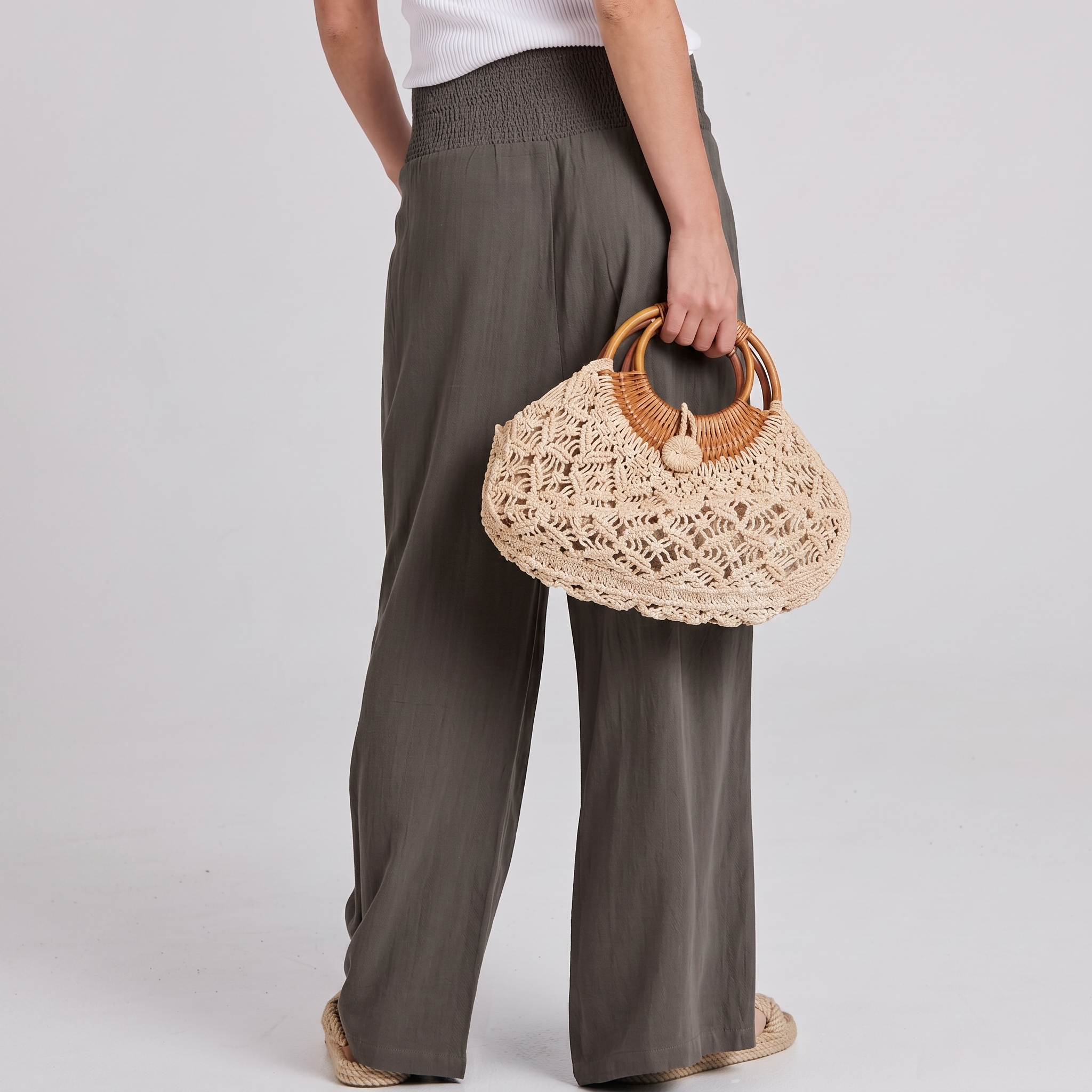 Summer And Boho Casual Wide Leg Linen Palazzo For Women