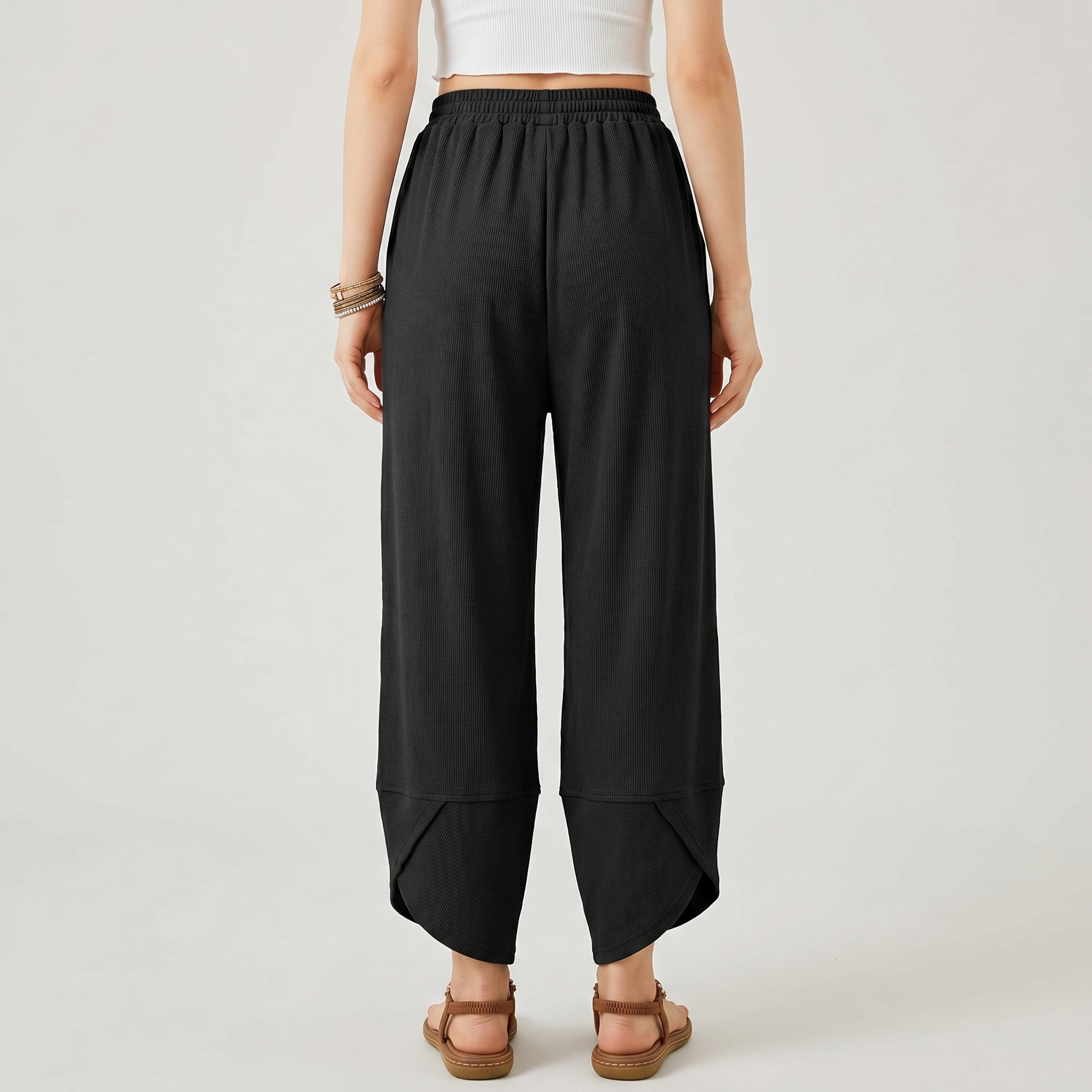 Wide And Leg Baggy Casual Palazzo Pants Pockets For Women