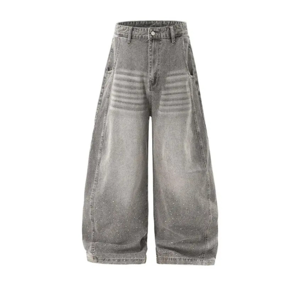 Baggy Wide Fit Cargo Streetwear Jeans For Men