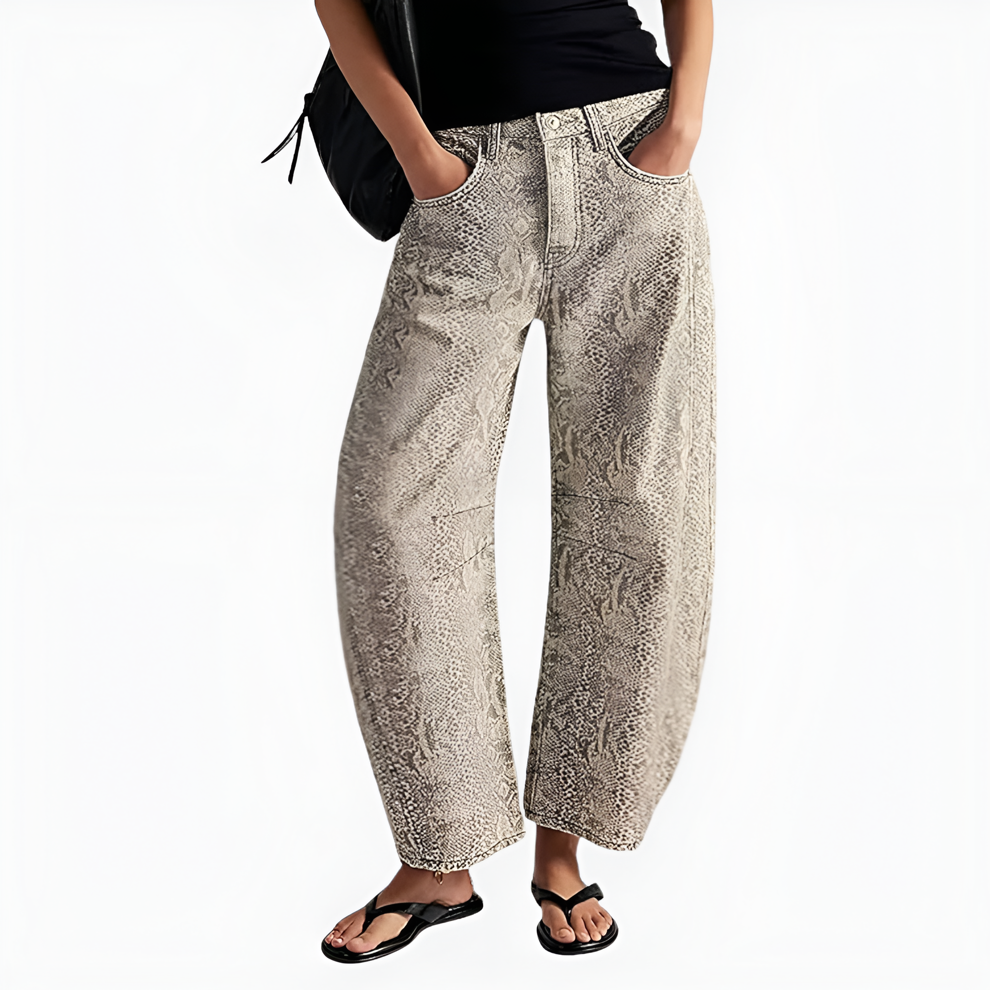 Wide Y2K Baggy Barrel Jeans for Women 