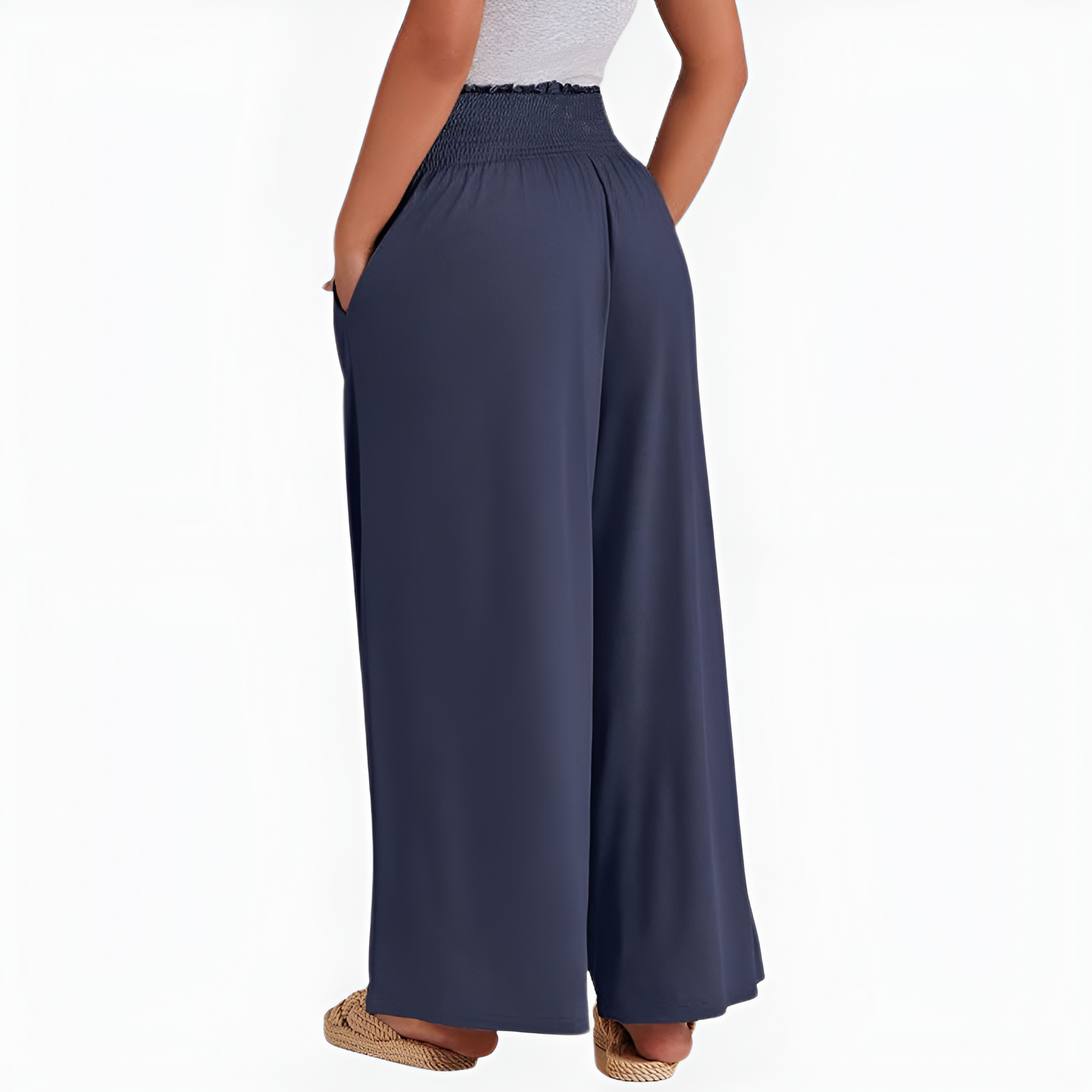 Smocked Bagyy Palazzo Summer Lounge Pants For Women