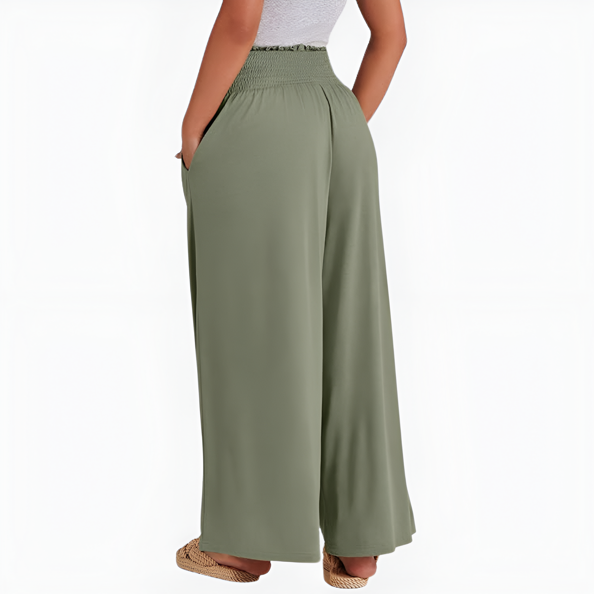 Smocked Bagyy Palazzo Summer Lounge Pants For Women