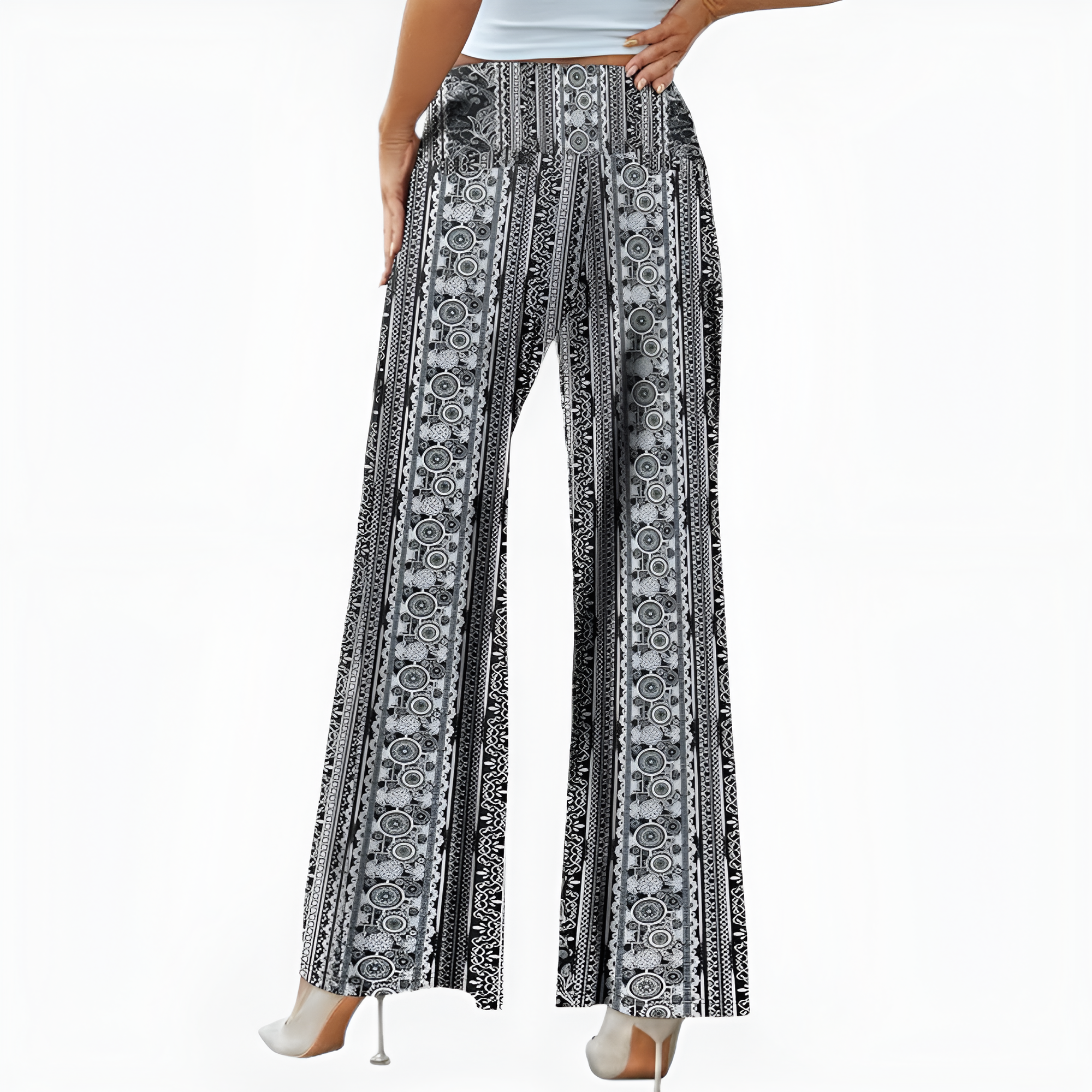 Wide Fit Casual High Rise Palazzo For Women