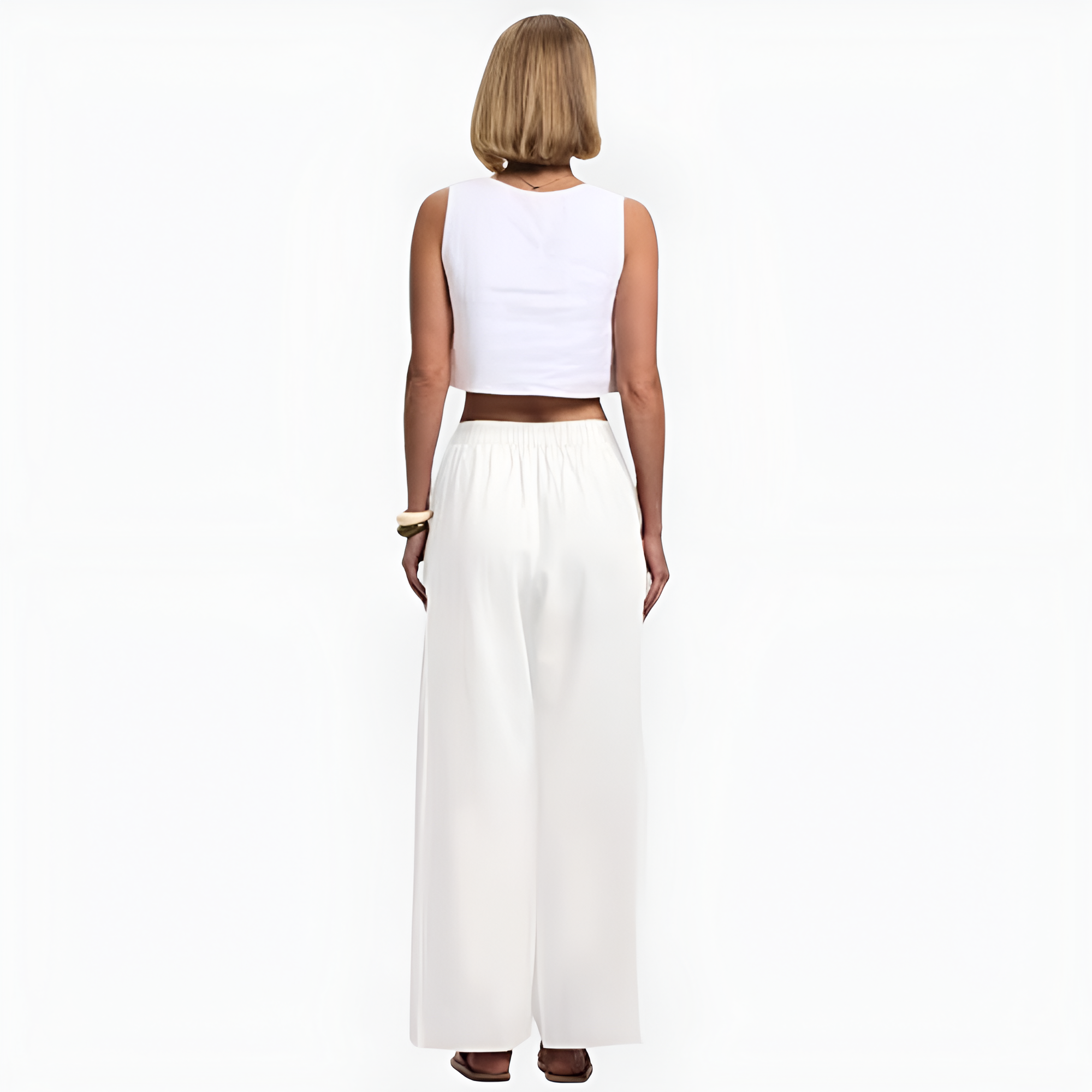 Wide Palazzo Casual Travel Trousers For Women