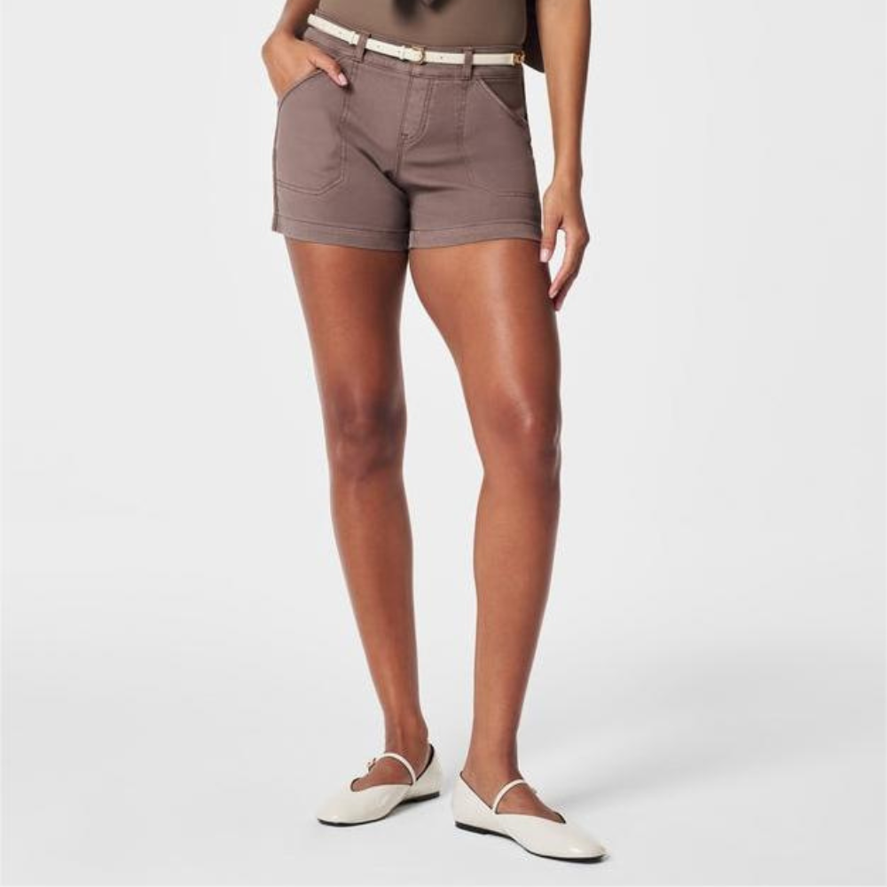 Control Stretch Twill Shorts-My Comfy Pant