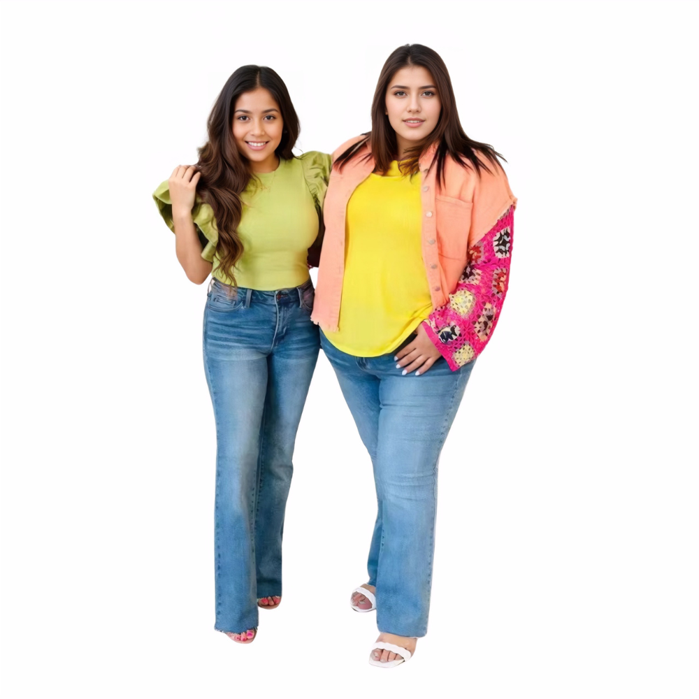 JB Mid Rise Tummy Tuck Bootcut Jeans-My Comfy Pant