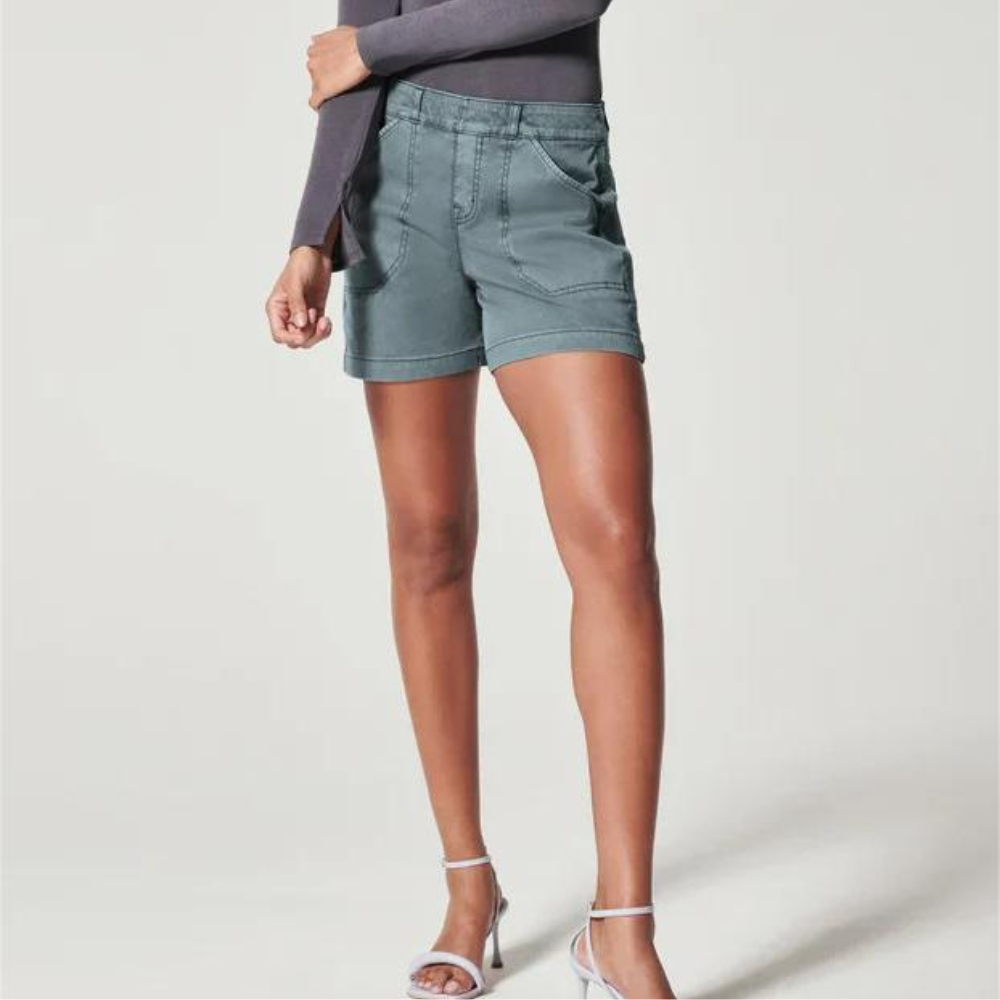 Control Stretch Twill Shorts-My Comfy Pant