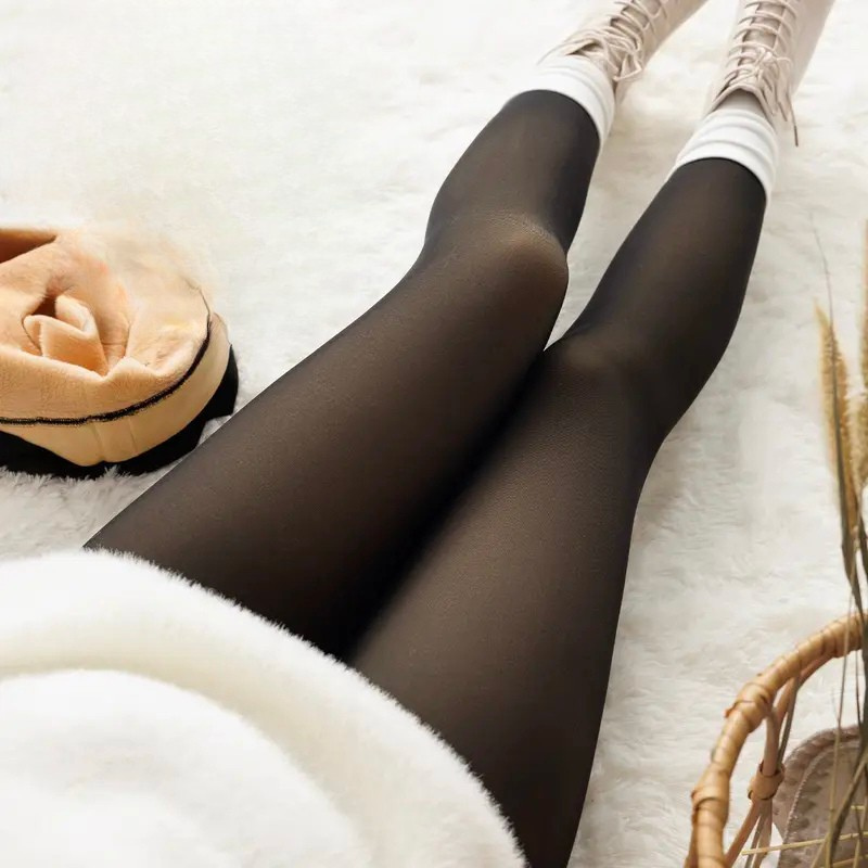 Warm Fleece Lined Tights For Winter Wear