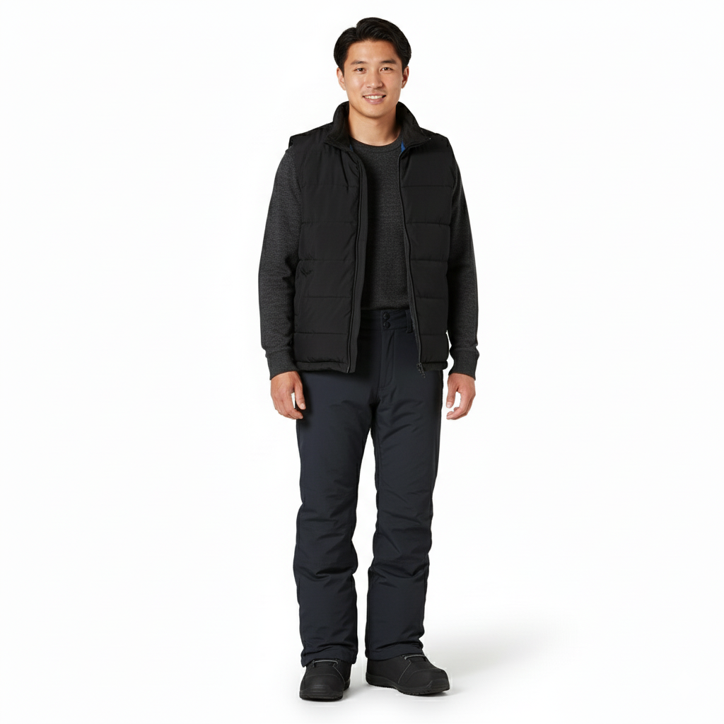 Water Resistant Ski and Snowboard Pants for Men with Thermal Lining