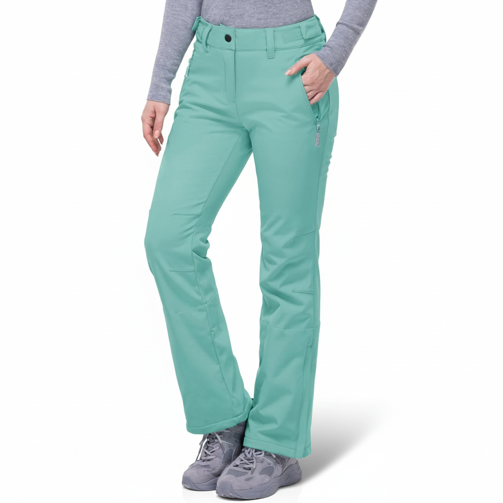 Waterproof Women Snow Pants With Warm Insulated Softshell FabricWaterproof Snow Pants With Warm Insulated Softshell Fabric - Image 5