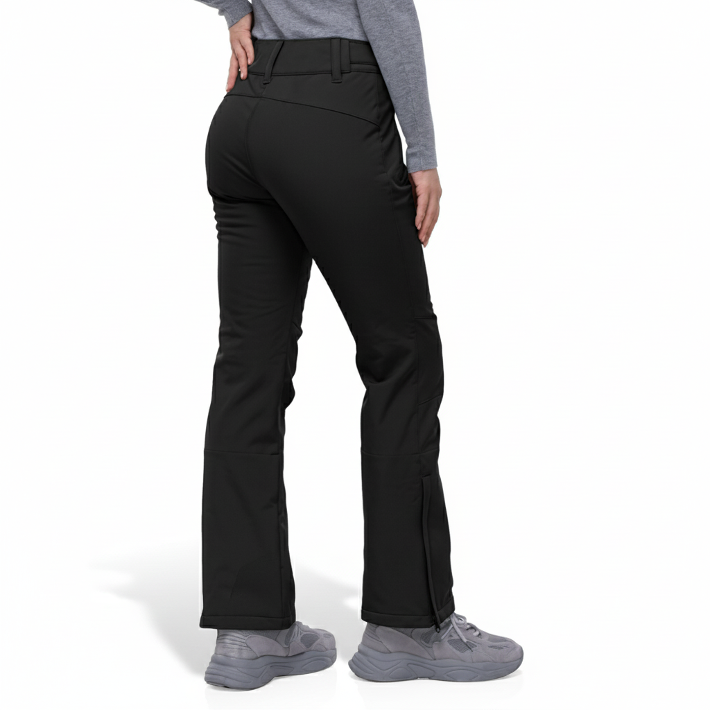 Waterproof Women Snow Pants With Warm Insulated Softshell Fabric