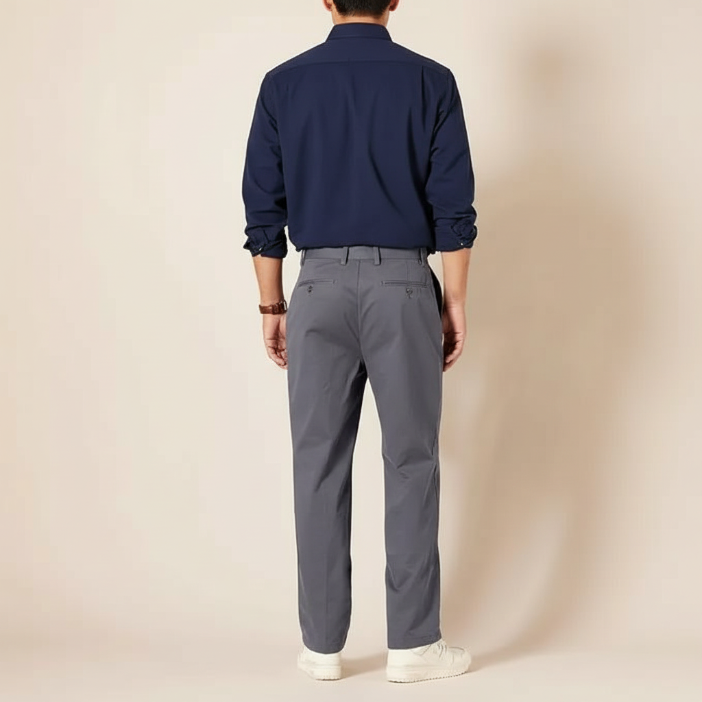 Classic Fit Wrinkle Resistant Chino Pants For Men