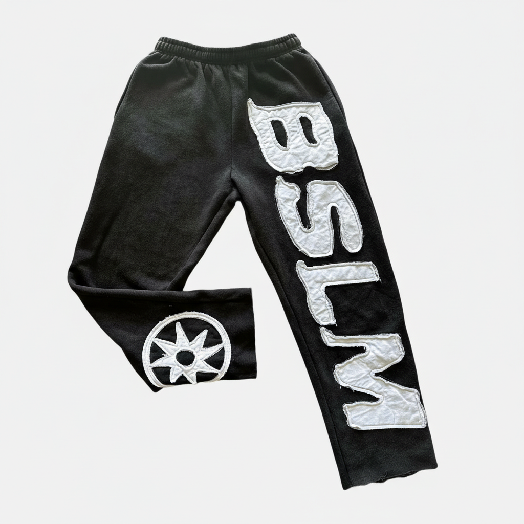 Urban Patchwork Denim Jogger TrousersUrban Patchwork Denim Jogger Trousers - Image 5