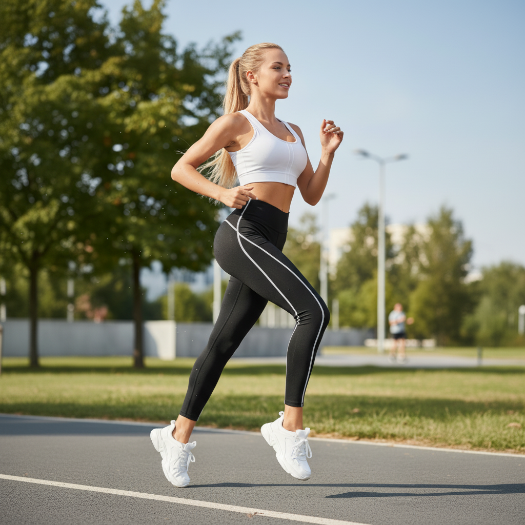 High Rise Athletic Stretch Workout Leggings