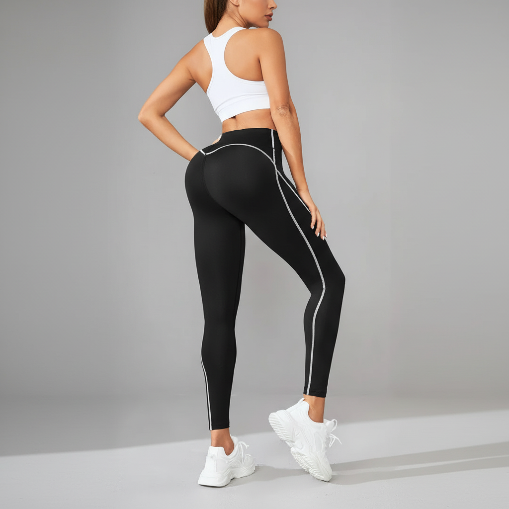 High Rise Athletic Stretch Workout Leggings