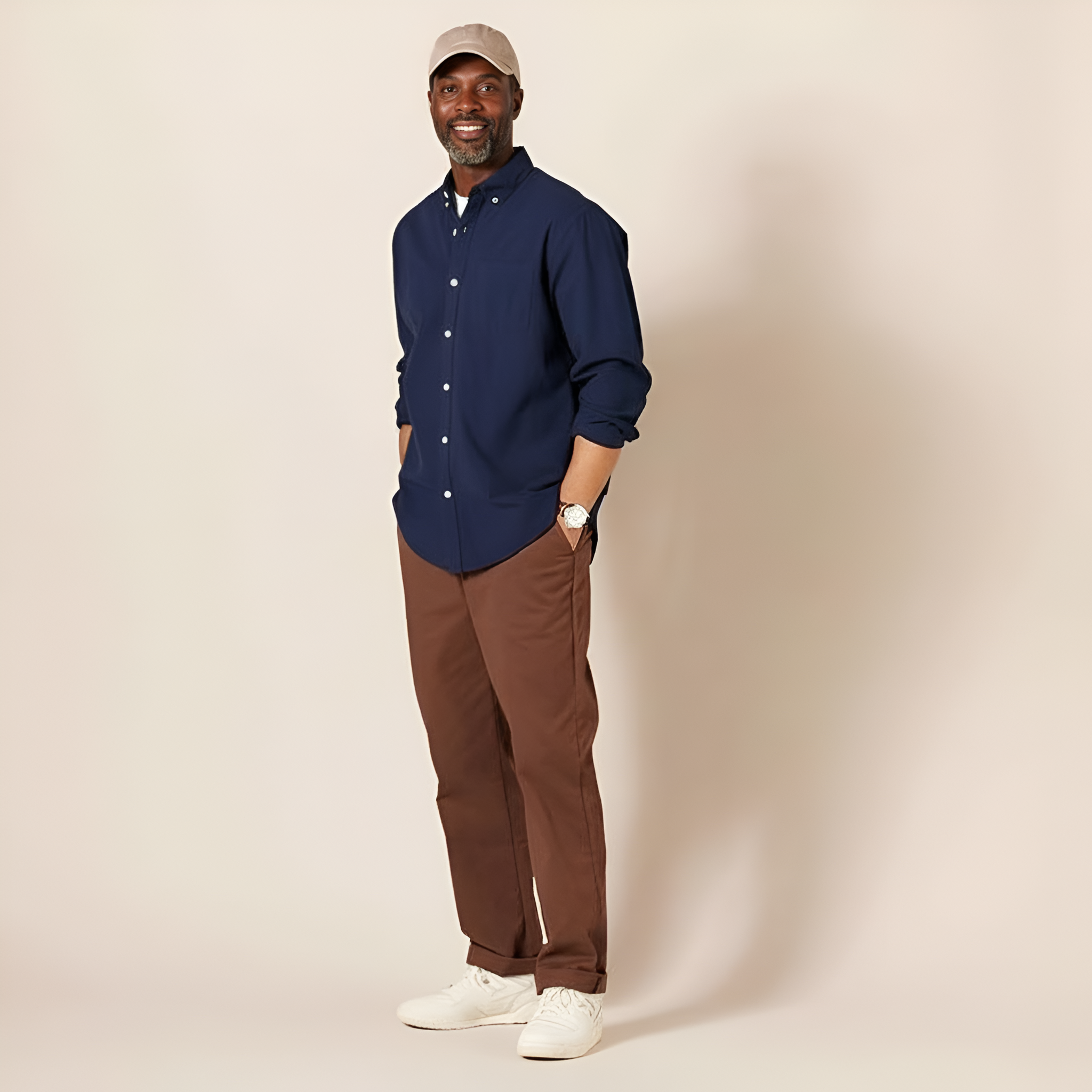Classic Fit Wrinkle Resistant Chino Pants For Men