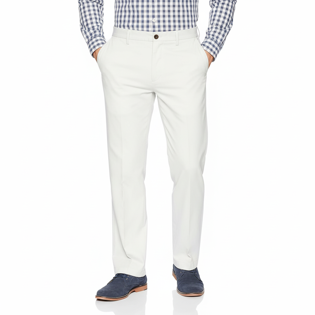 Men's Classic-Fit Wrinkle-Resistant Flat-Front Chino PantClassic Fit Wrinkle Resistant Chino Pants For Men - Image 41