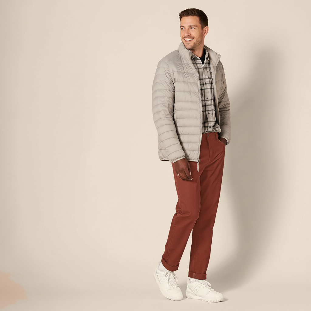 Straight Fit 5 Pocket Stretch Twill PantsStraight Fit 5 Pocket Stretchable Twill Pants - Image 4