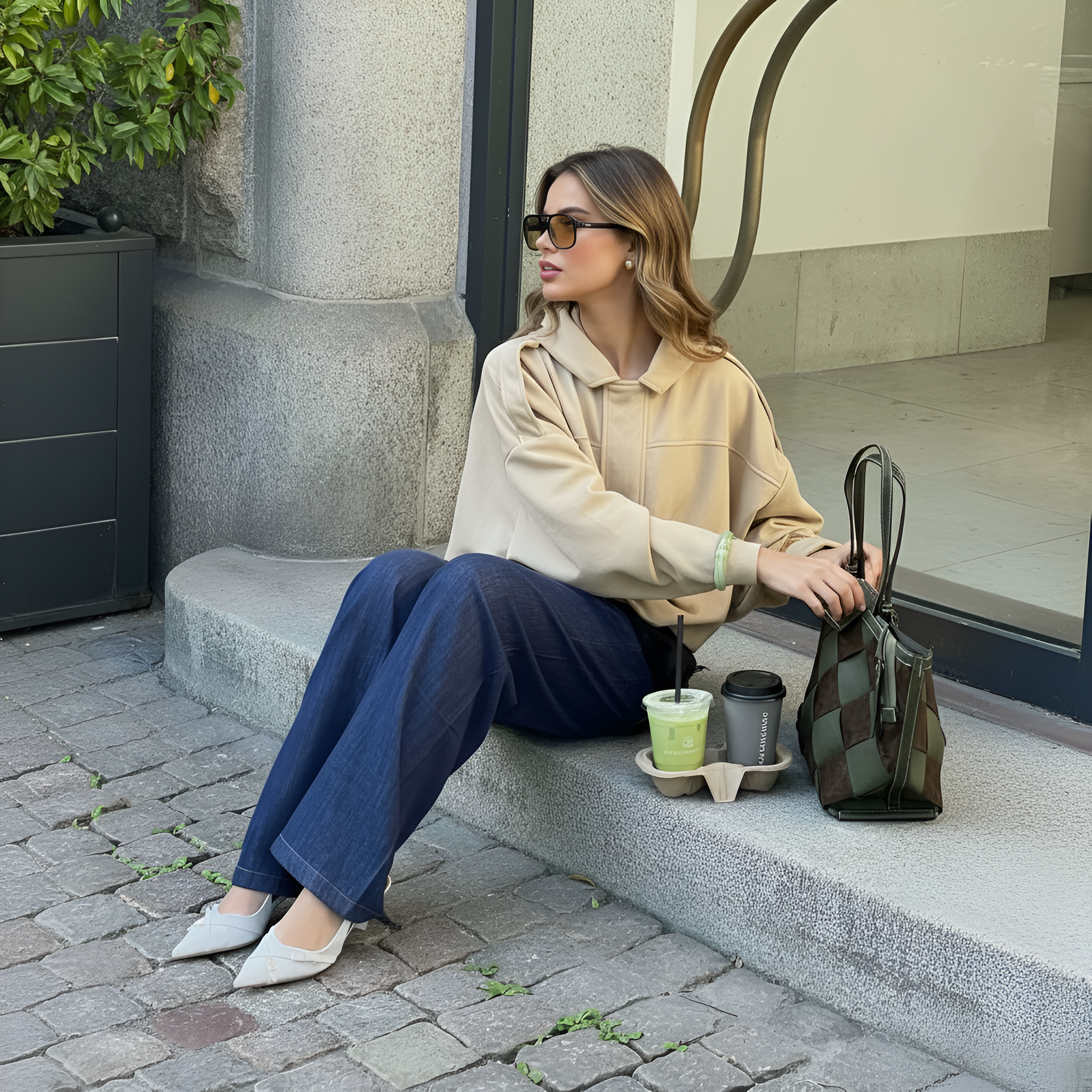 Women Casual Denim Pants Trendy High Waist Stretch JeansCasual Denim Baggy Pants With Stretch Fit - Image 9