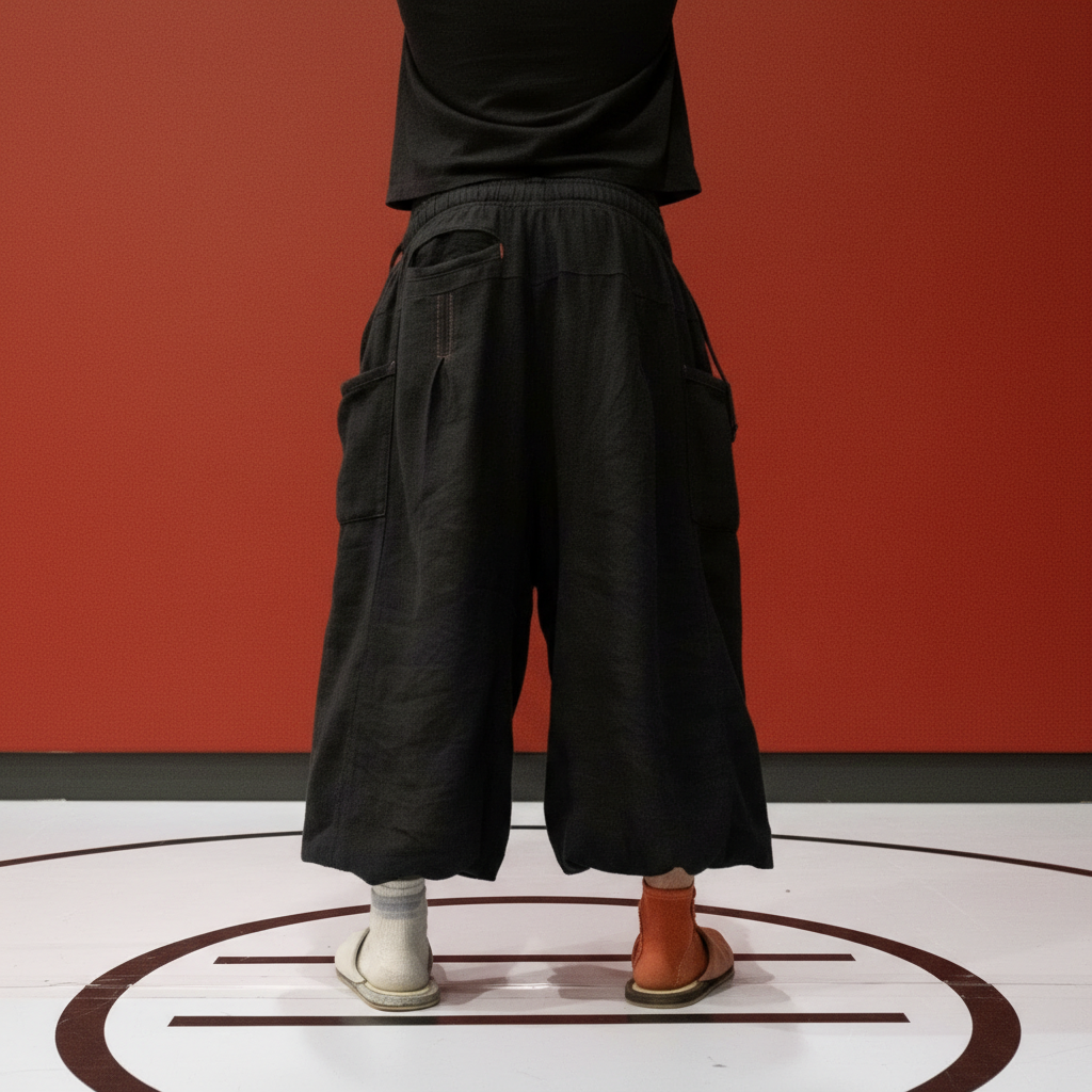 Linen Wide Panel Pants For Everyday Use