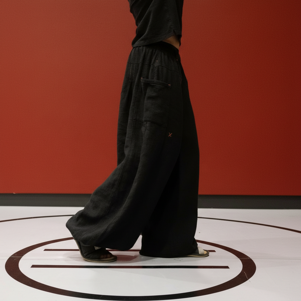 Linen Wide Panel Pants For Everyday Use