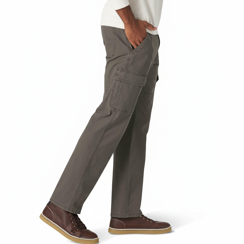 Mens Relaxed Fit Stretch Cargo PantStretch Cargo Pants With Multi Pockets - Image 7