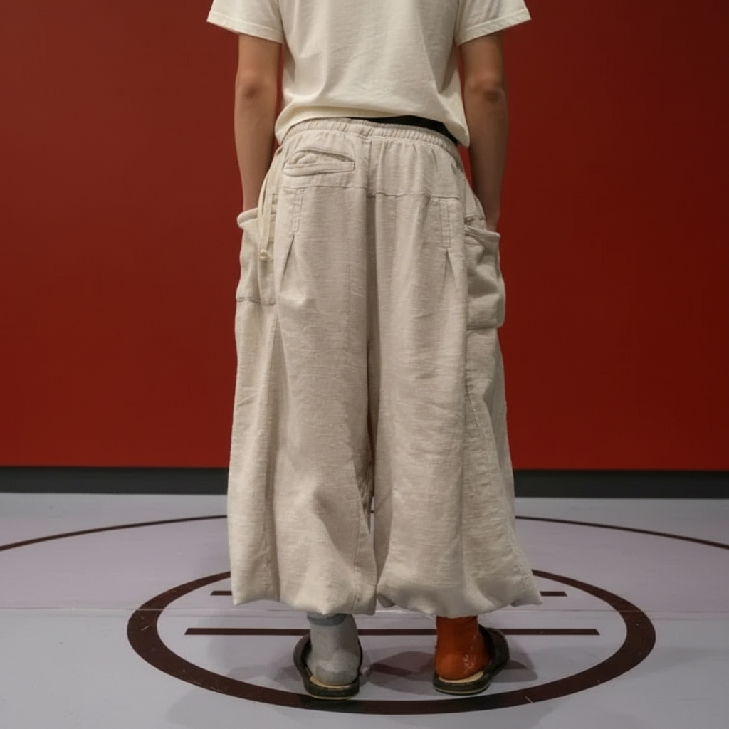Linen Wide Panel Pants For Everyday UseLinen Wide Panel Pants For Everyday Use - Image 6